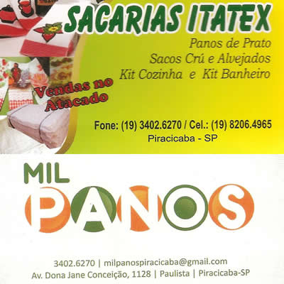 Mil Panos - Sacarias Itatex Piracicaba SP